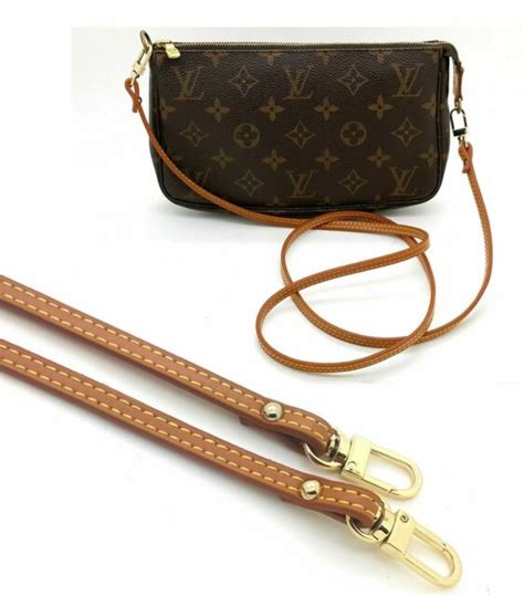 louis vuitton pochette strap replacement|Louis Vuitton wide shoulder strap.